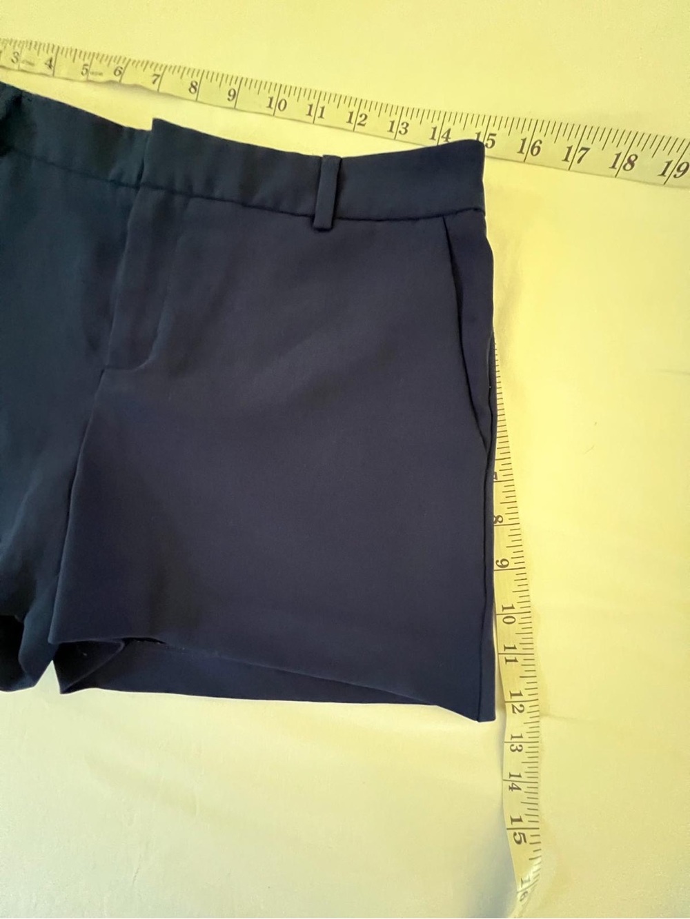 Forever 21 Navy High-Waist Tailored Shorts